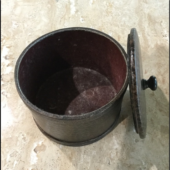 Dark Brown Animal Print Trinket Box (GUC) - Picture 3 of 8